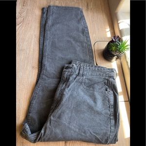 Grey Corduroy American eagle jeans